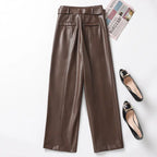 Leather pants Straight-Leg Aurélia