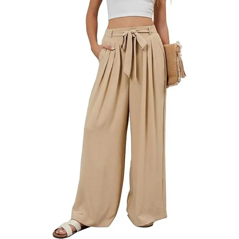 Flowy High-waist Wide-leg Pants Aurélia