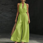 V-neck Halter Neck Jumpsuit For Women Aurélia