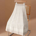 Houndstooth Knit Skirt Aurélia