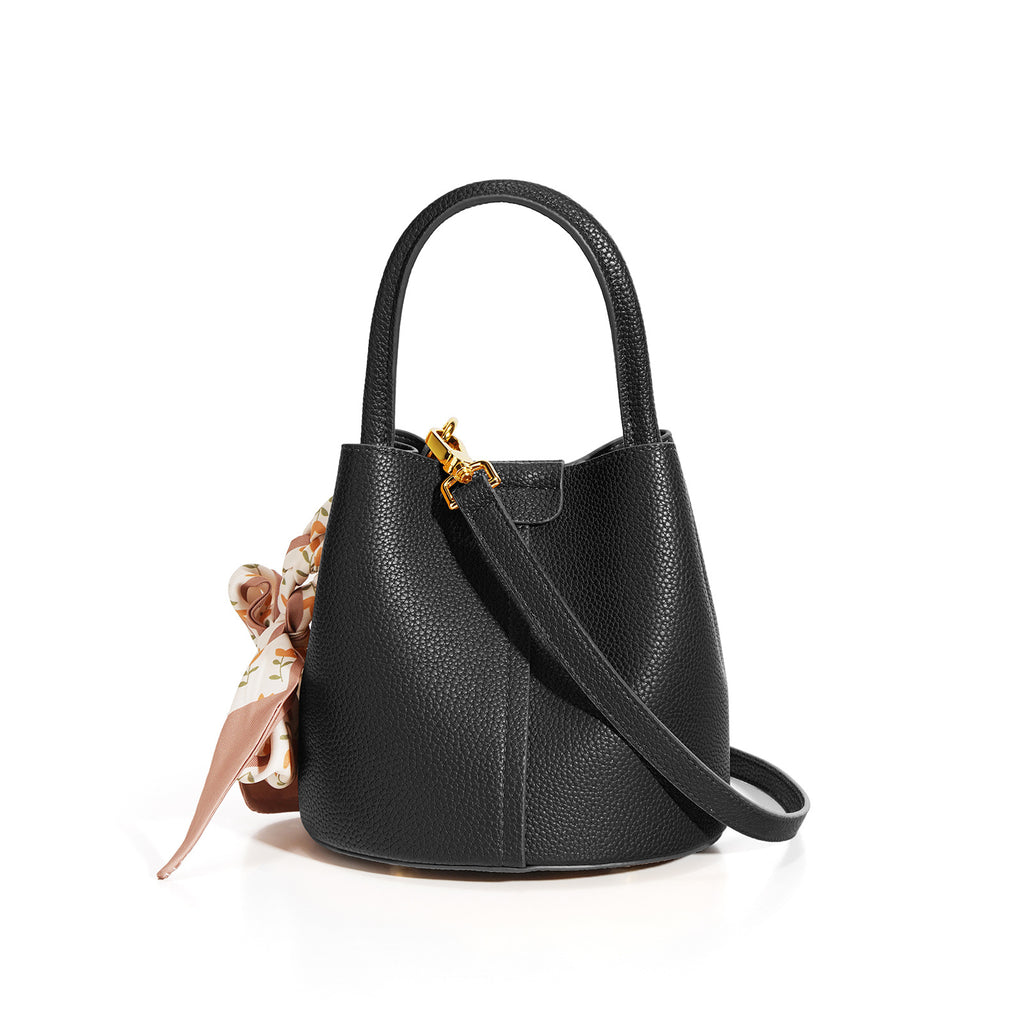 Genuine Leather Advanced Texture  Women Bucket Bags