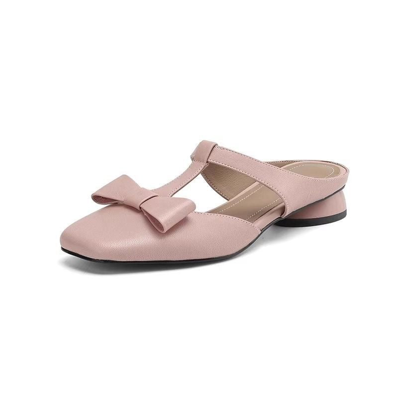 French Style Closed Toe Half Slippers Aurélia