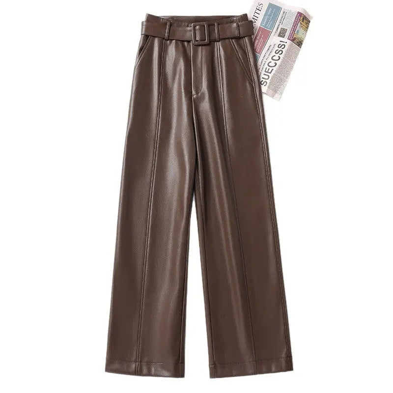 Leather pants Straight-Leg Aurélia