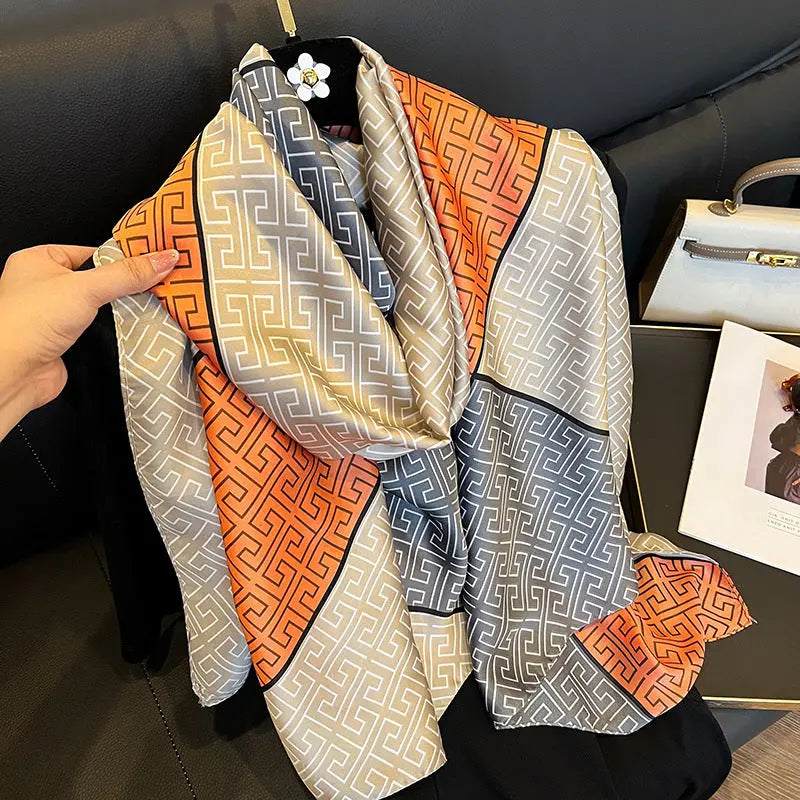 Emulation Silk Scarf Aurélia