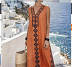 Striped Sleeveless Beach  Dress Aurélia