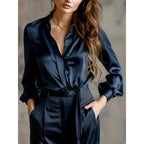 Silky-Feel Loose-Fit Shirt Aurélia