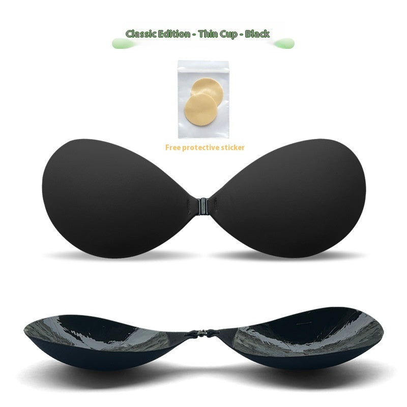 Thickened Seamless Push Up Small Breast Size Exaggerating Bra Silicone Nipple Sticker Aurélia