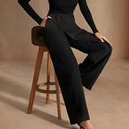 Asymmetrical Draping Suit-Style Casual Pants Aurélia