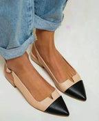 Spring Summer Women's Flat Bottom Pumps Low Heel Shoes Aurélia