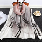 Silk Plaid Scarf Aurélia