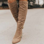 High-heeled Thigh-high Boots With A Side Zipper For Women Aurélia