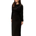 Pleated Long Sleeve Dress Aurélia