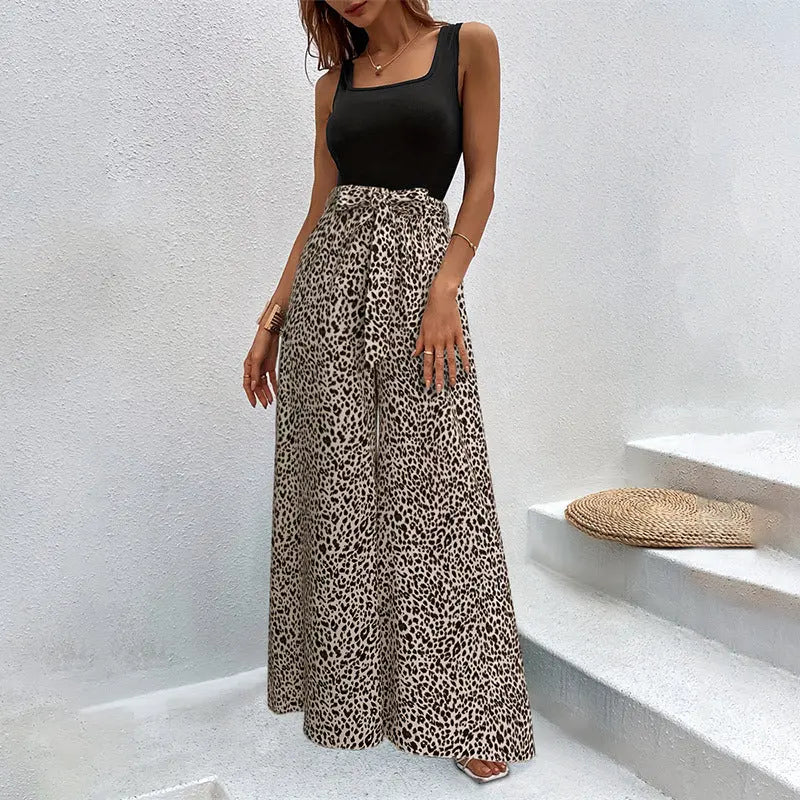 Belt Bow Wide Leg Pants Aurélia