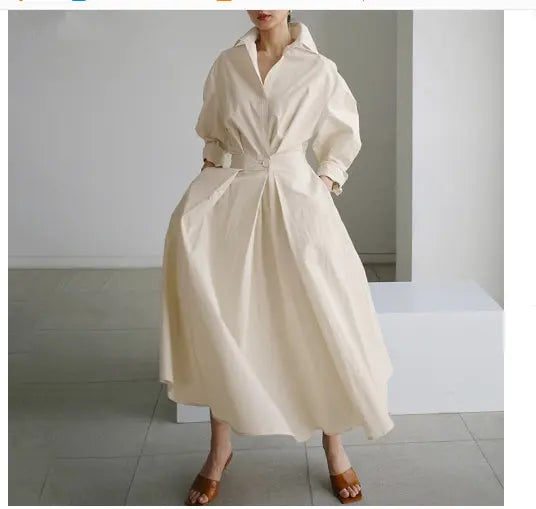 Cinched Waist Swing Dress Aurélia