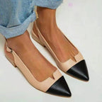 Spring Summer Women's Flat Bottom Pumps Low Heel Shoes Aurélia