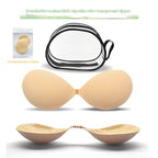Thickened Seamless Push Up Small Breast Size Exaggerating Bra Silicone Nipple Sticker Aurélia