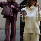 Oversized Sweater And Loose Pockets Trousers Set Aurélia