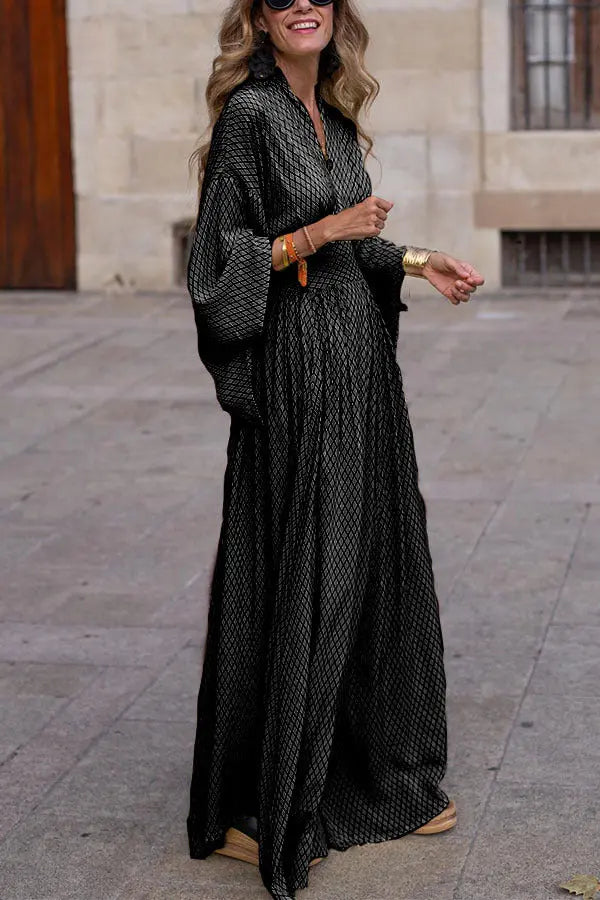 Bat-sleeved Long Dress Aurélia