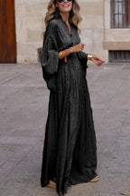Bat-sleeved Long Dress Aurélia