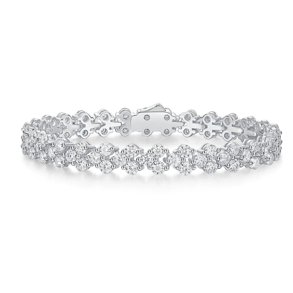 Platinum Bracelet Moissanite, S925 Aurélia