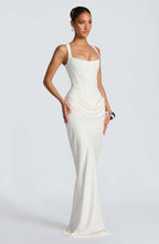 Women's Strapless Sleeveless Sheath Maxi Dress Aurélia