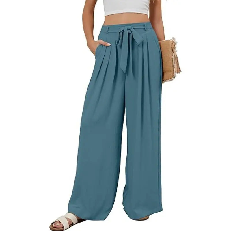 Flowy High-waist Wide-leg Pants Aurélia