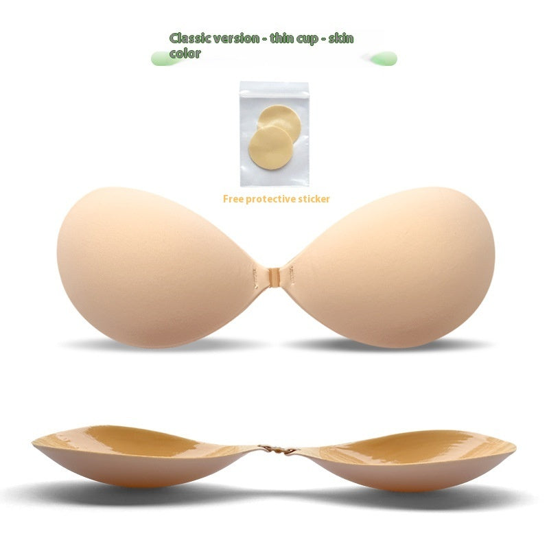 Thickened Seamless Push Up Small Breast Size Exaggerating Bra Silicone Nipple Sticker Aurélia