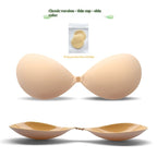 Thickened Seamless Push Up Small Breast Size Exaggerating Bra Silicone Nipple Sticker Aurélia
