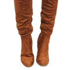 High-heeled Thigh-high Boots With A Side Zipper For Women Aurélia