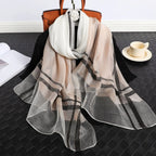 Silk Plaid Scarf Aurélia