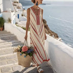 Striped Sleeveless Beach  Dress Aurélia
