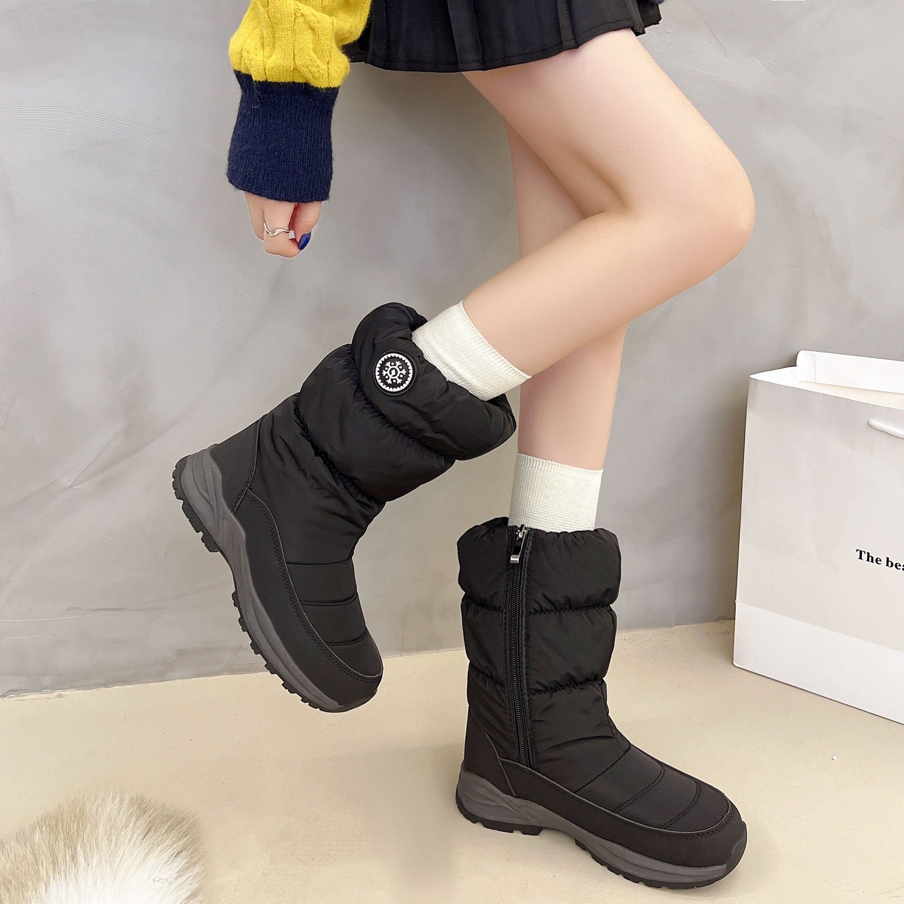 Thickened Cotton Mid-calf Snow Boots Aurélia
