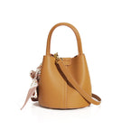 Genuine Leather Advanced Texture  Women Bucket Bags