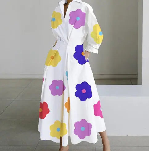 Cinched Waist Swing Dress Aurélia