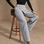 Asymmetrical Draping Suit-Style Casual Pants Aurélia