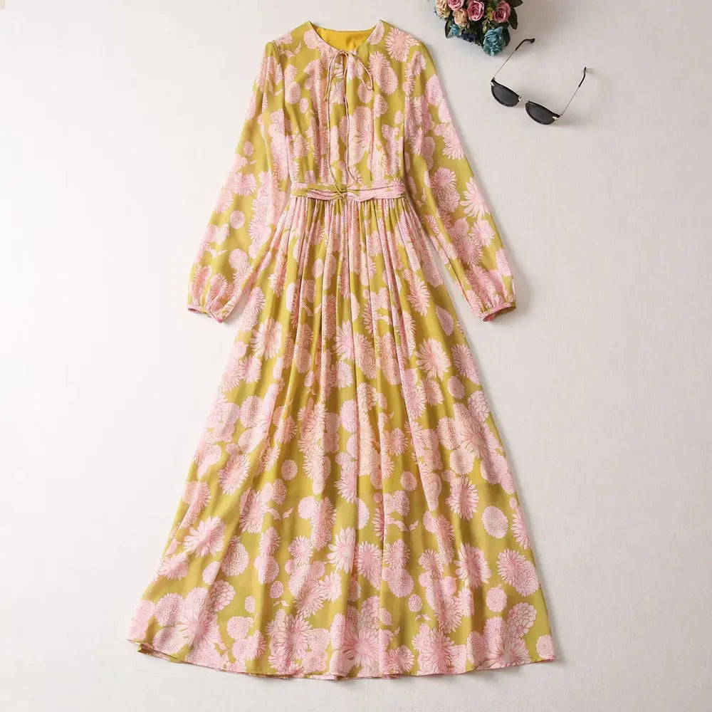 Tuile Dress Tie Neck Aurélia