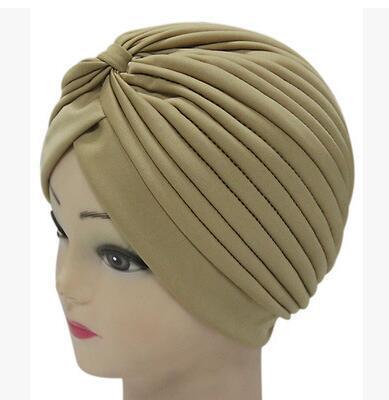 Turban Ethnic Stripes Borderless Cap Headwear