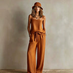Suspender Wide-Leg Pants Set Aurélia