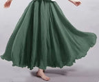 Lady Literature Plus Size Cotton Linen Skirt Aurélia