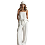 Suspender Wide-Leg Pants Set Aurélia