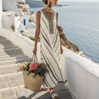 Striped Sleeveless Beach  Dress Aurélia