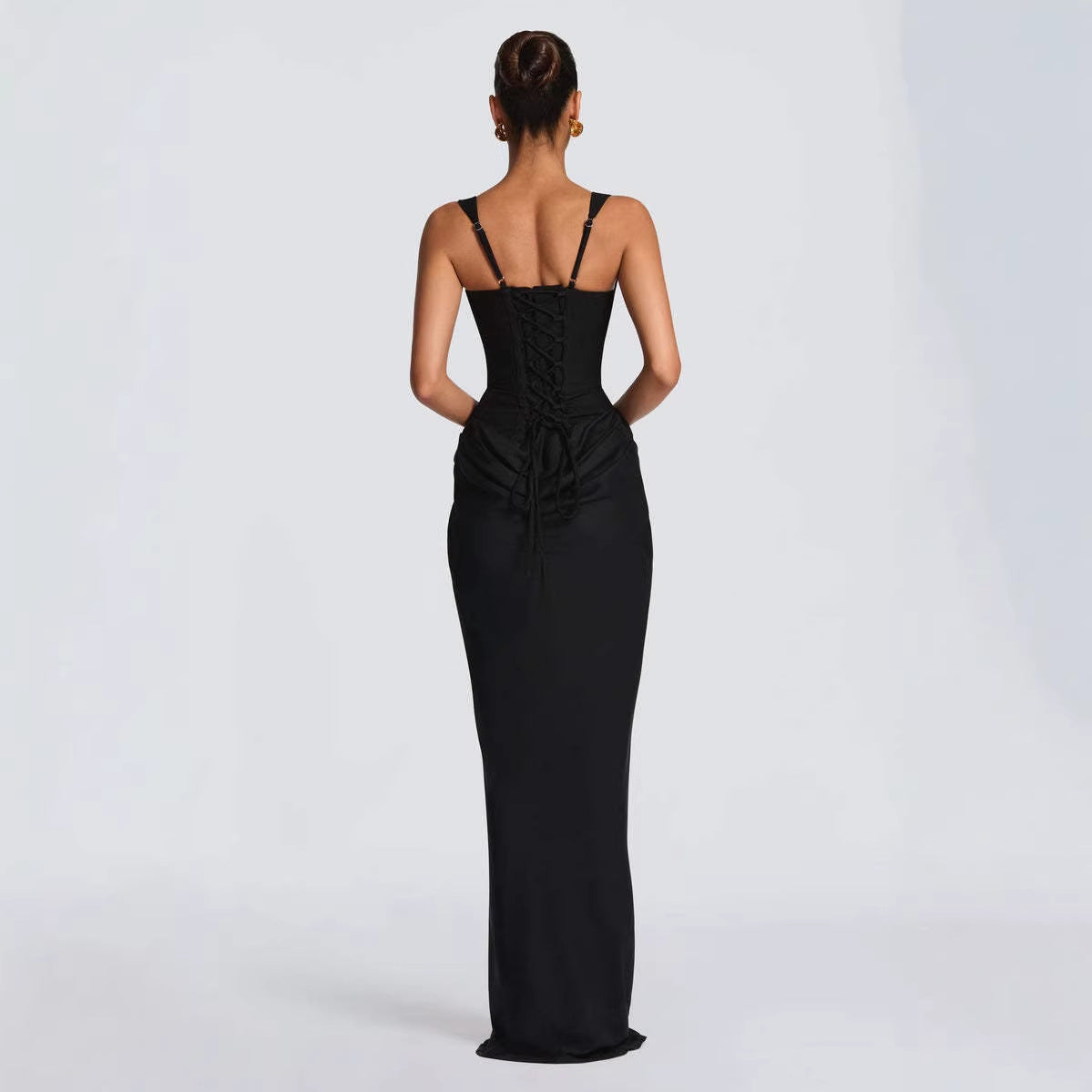Women's Strapless Sleeveless Sheath Maxi Dress Aurélia