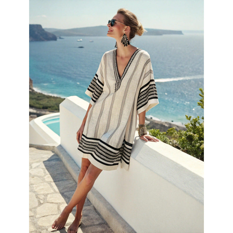 Vacation Beach Midi Dress Aurélia