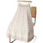 Houndstooth Knit Skirt Aurélia