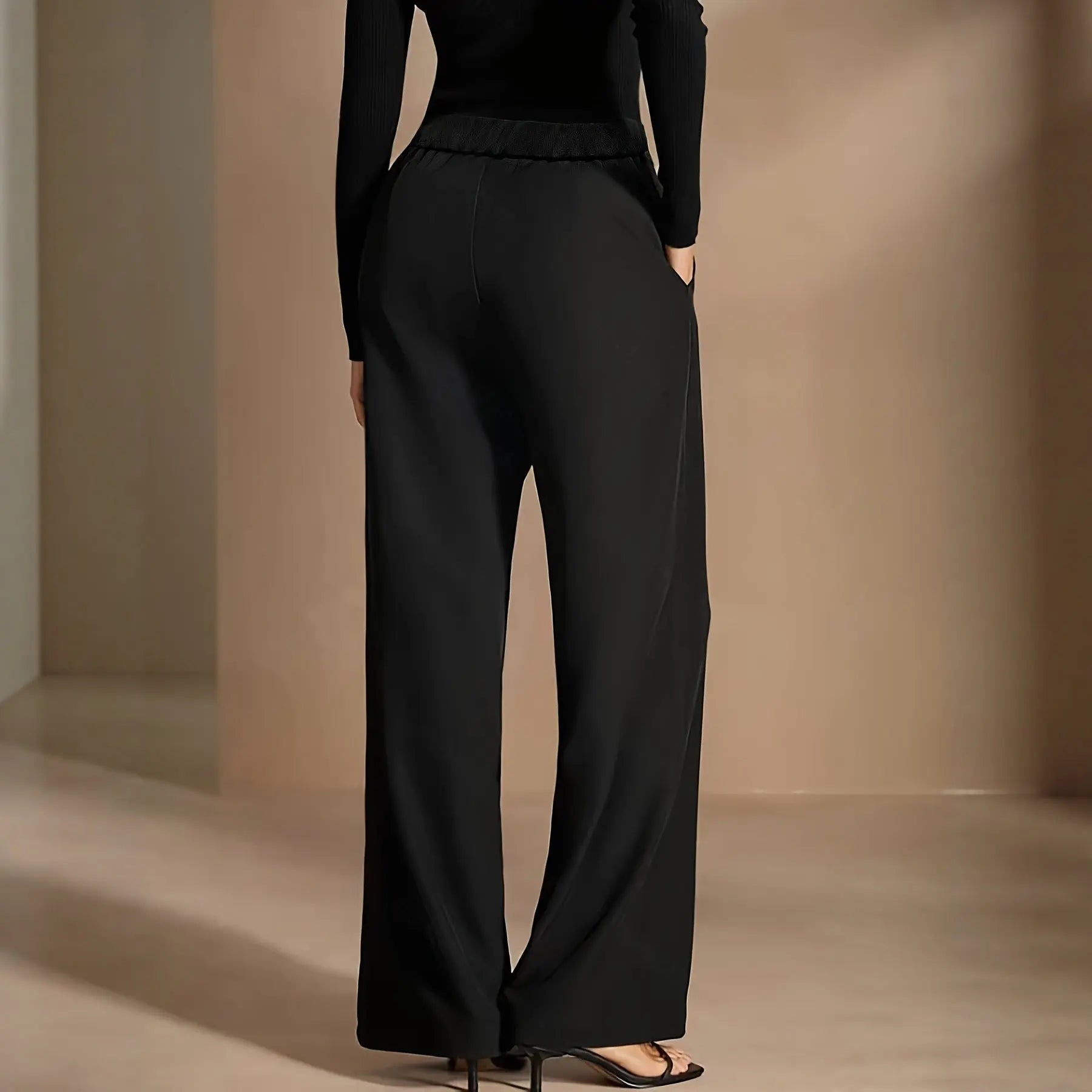Asymmetrical Draping Suit-Style Casual Pants Aurélia