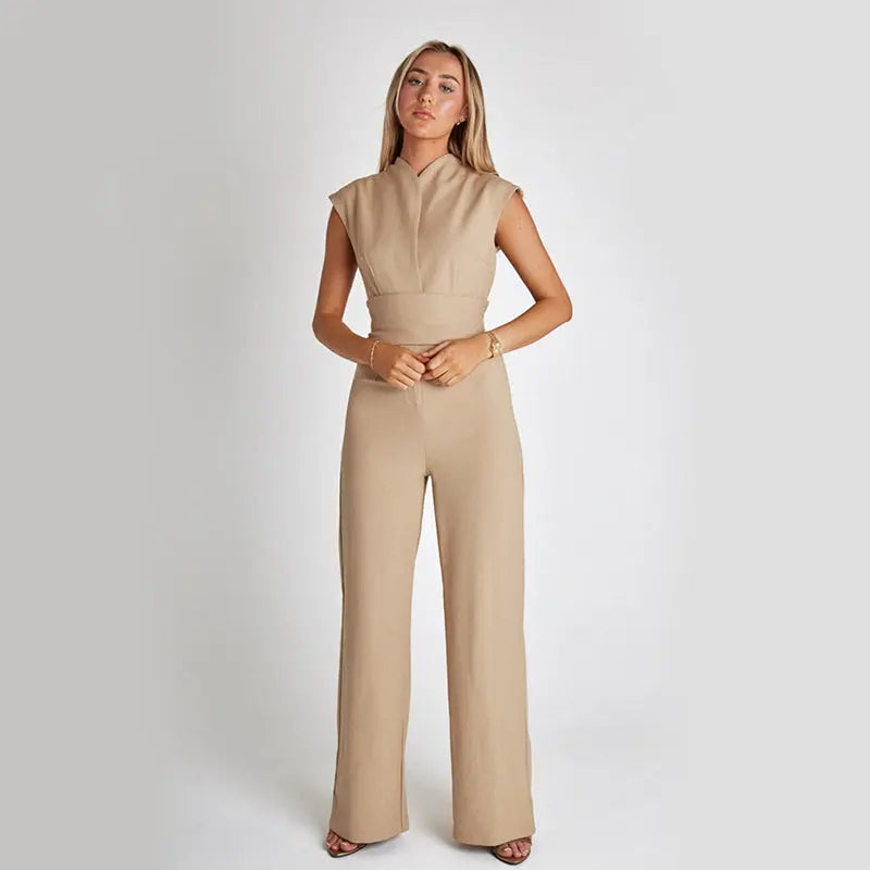 Sleeveless Jumpsuit Wide Leg overalls Aurélia