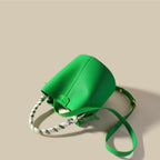 Genuine Leather Advanced Texture  Women Bucket Bags