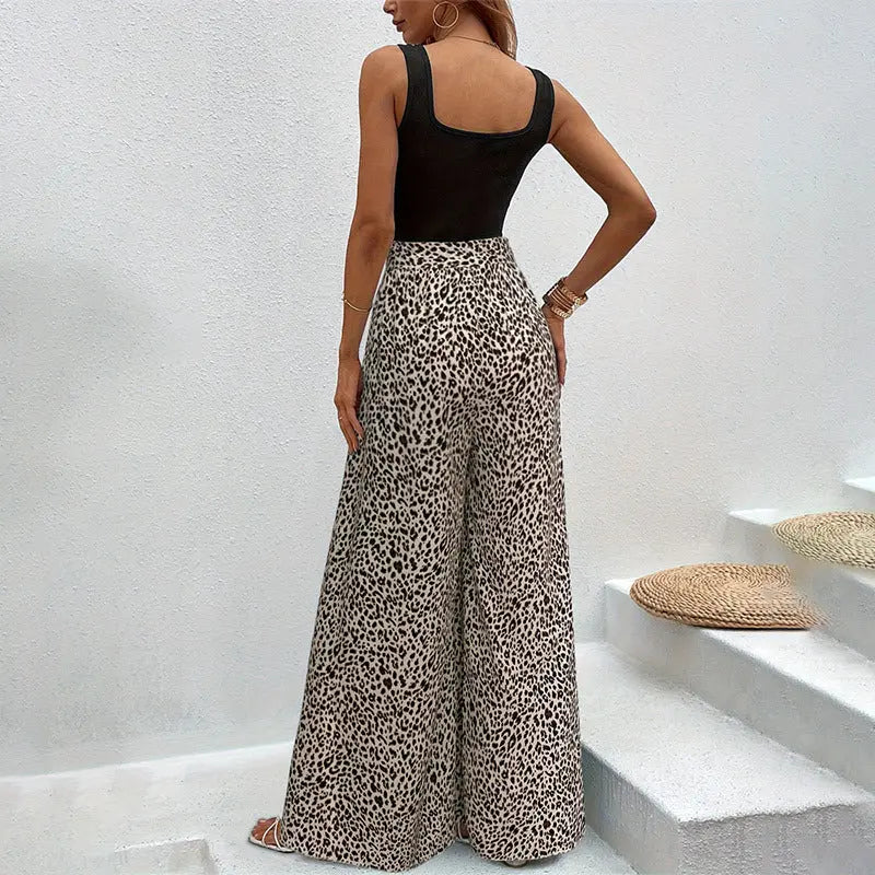 Belt Bow Wide Leg Pants Aurélia