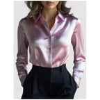 Silky-Feel Loose-Fit Shirt Aurélia