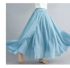 Lady Literature Plus Size Cotton Linen Skirt Aurélia